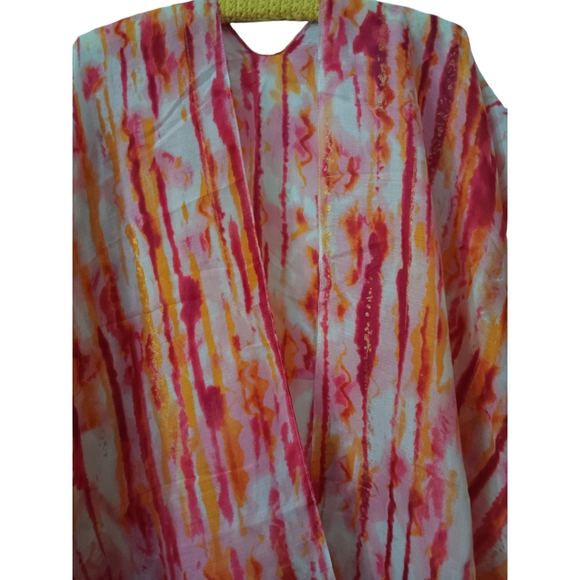 Red Kimono Beach Cover Up - Picture 8 of 9